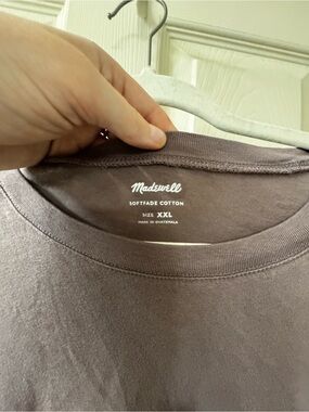 Madewell Women's Softfade Cotton Crew Neck T-Shirt — Taupe (XXL)